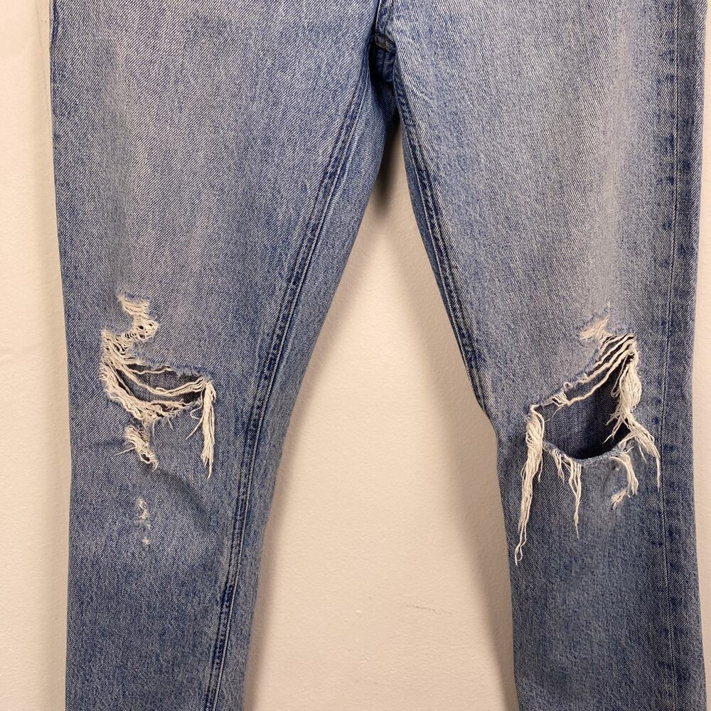 AGOLDE Riley High Rise Straight Crop Distressed Jeans 25 - Picture 5 of 9